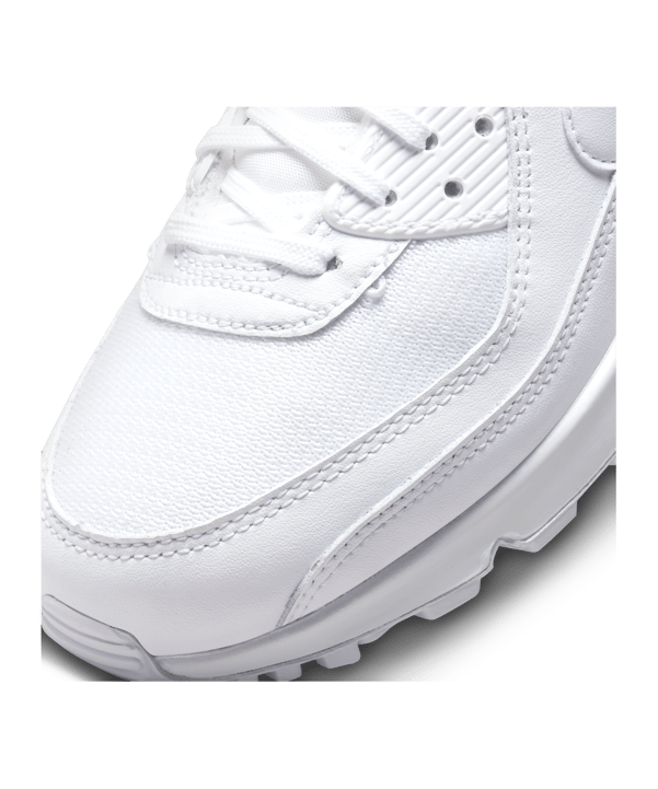 Nike Air Max 90 Damen Weiss Gold F100 - weiss