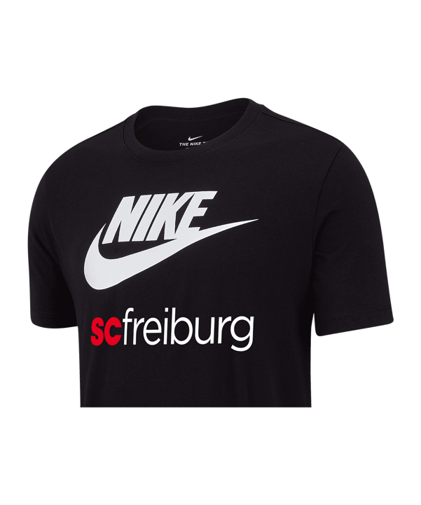 Nike SC Freiburg NSW Futura T-Shirt Schwarz F010 - schwarz