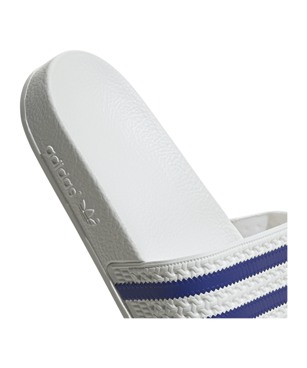 adidas Originals adilette Damen Weiss Blau - weiss