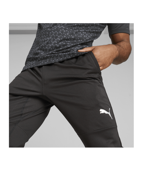 PUMA teamCUP Trainingshose Schwarz F03 - schwarz
