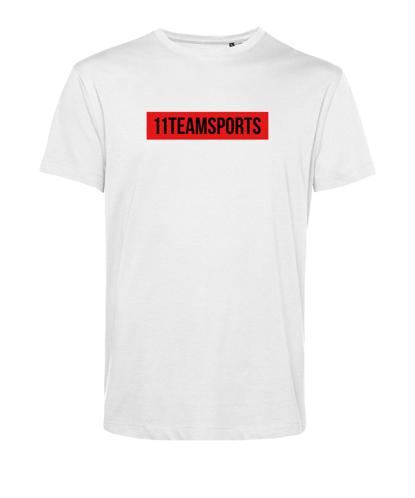 11teamsports Background T-Shirt Weiss Schwarz - weiss