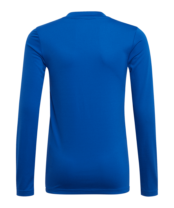 adidas Team Base Top langarm Kids Blau Weiss - blau