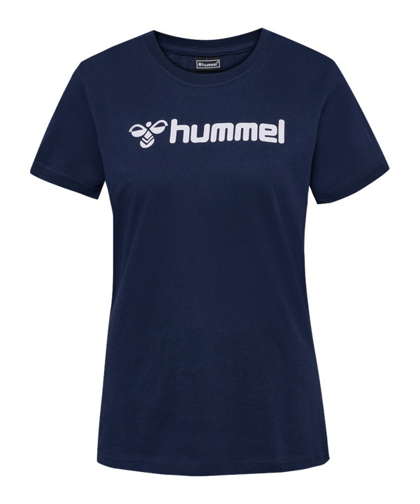 Hummel Mover Cotton T-Shirt Damen Blau F7026 - blau