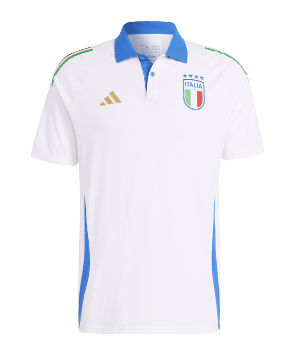 adidas Italien Poloshirt EM 2024 Weiss - weiss