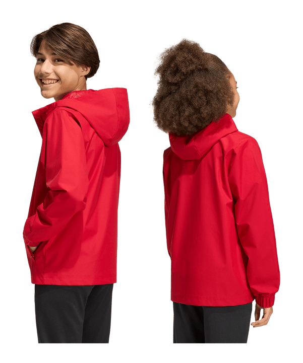 adidas Entrada 26 Jacke Kids Rot - rot