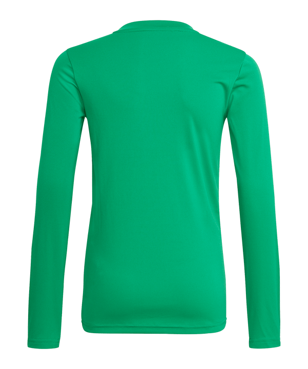 adidas Team Base Top langarm Kids Dunkelgrün - gruen