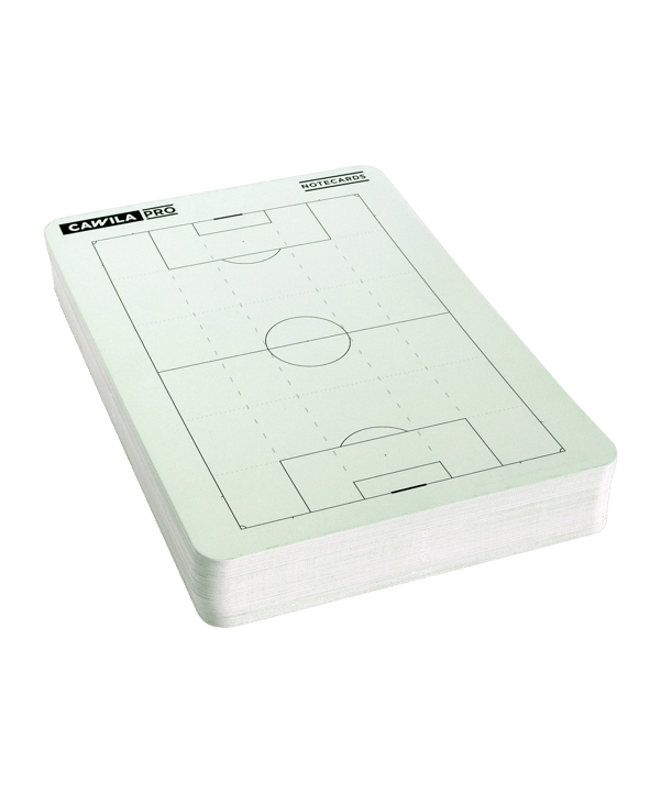 Cawila PRO 50 Blatt A6 Notecards Lehrblock Weiss - weiss
