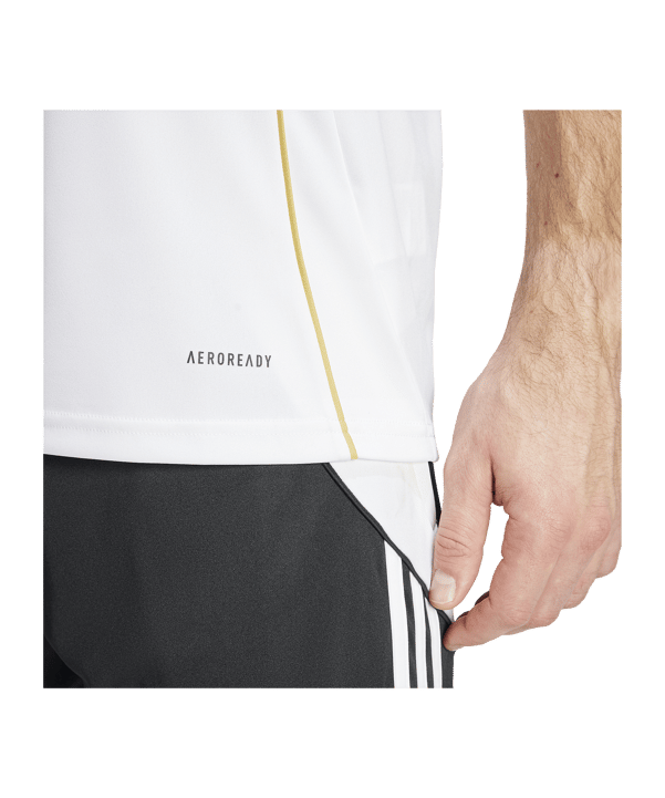 adidas Tiro 24 Trikot Weiss Gold - weiss