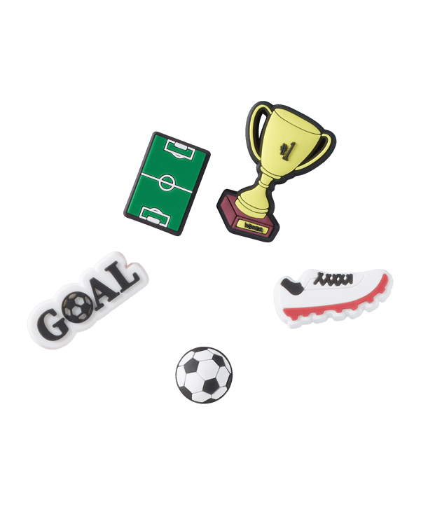 Crocs Soccer Star 5 Pack Accessoire Mehrfarbig - mehrfarbig