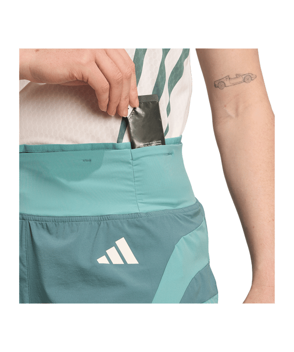 adidas Adizero Archive Short Damen Grün - gruen