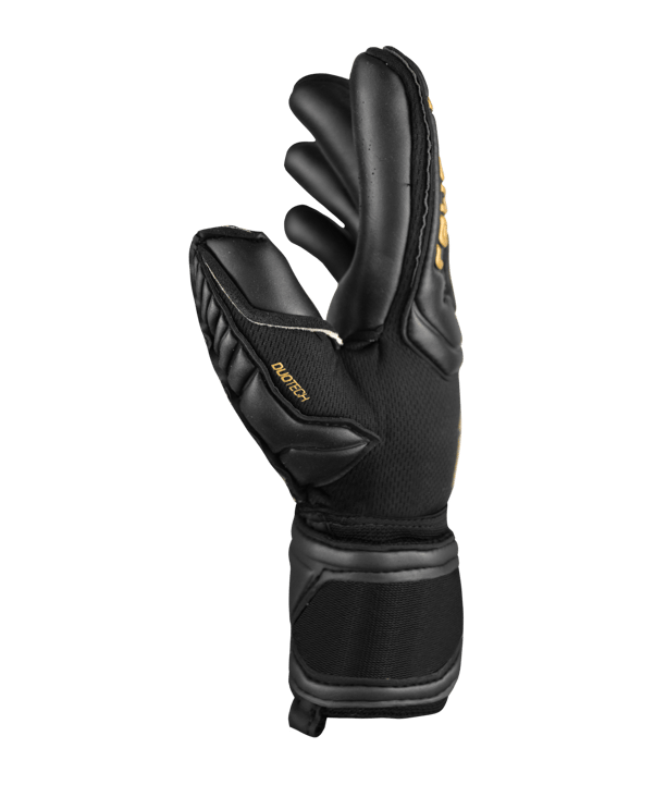 Reusch Attrakt Duo Torwarthandschuh Kids Schwarz Gold F7707 - schwarz