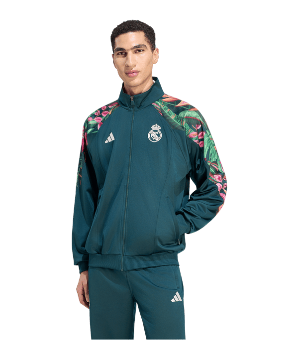 adidas Real Madrid Farm Giacca Verde - verde