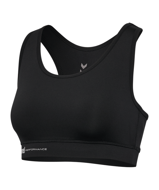 Hummel Pulse Light Support Sport-BH Damen Schwarz F2001 - schwarz