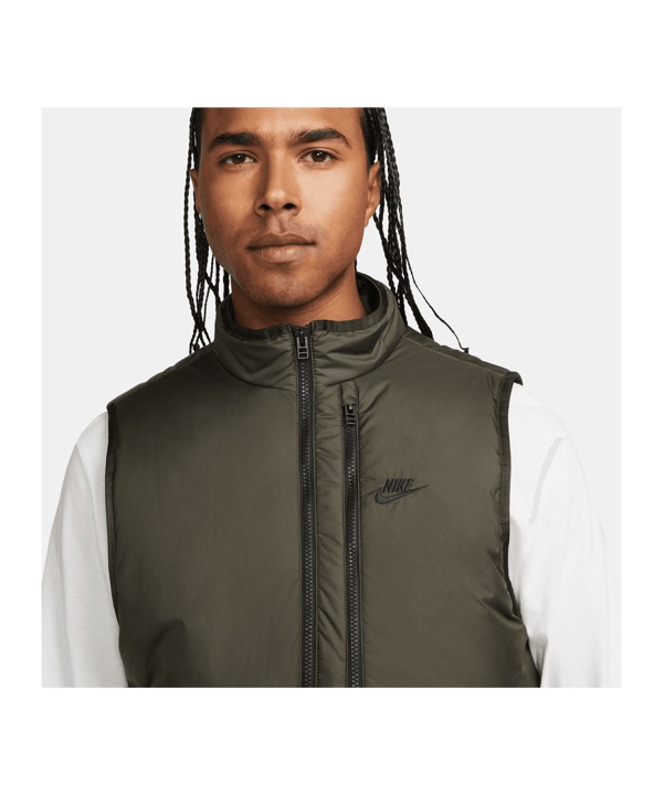 Nike Therma-FIT Legacy Weste Schwarz Grün F355 - gruen