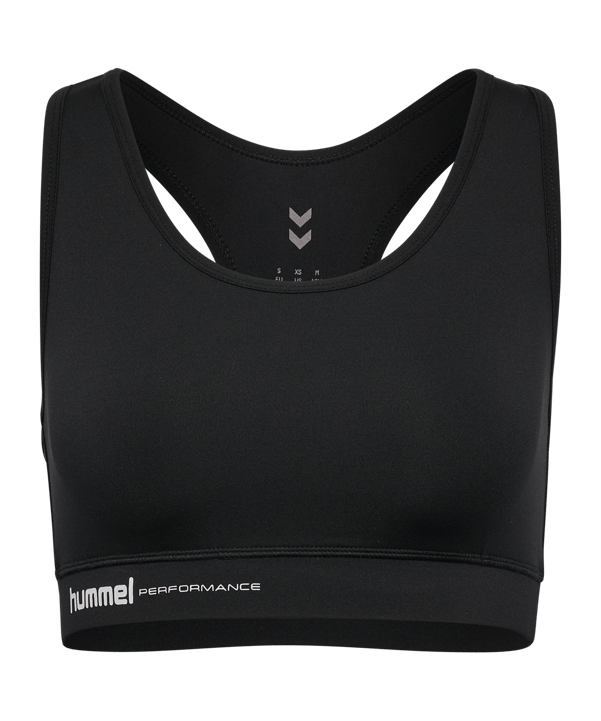 Hummel Pulse Light Support Sport-BH Damen Schwarz F2001 - schwarz