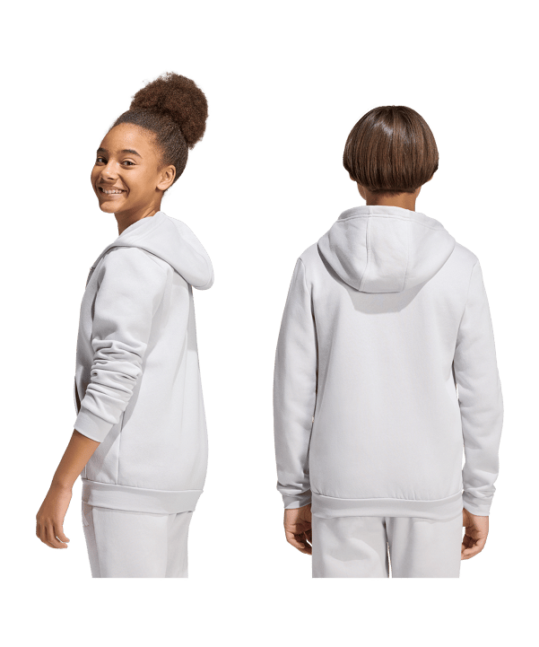 adidas Entrada26 Kapuzenjacke Kids Grau - grau