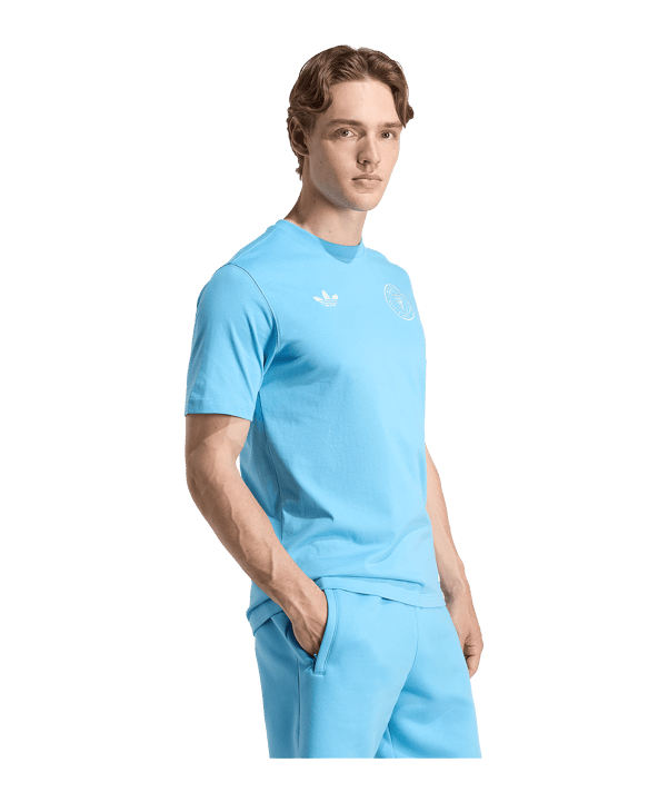 adidas Inter Miami T-Shirt Blau - blau