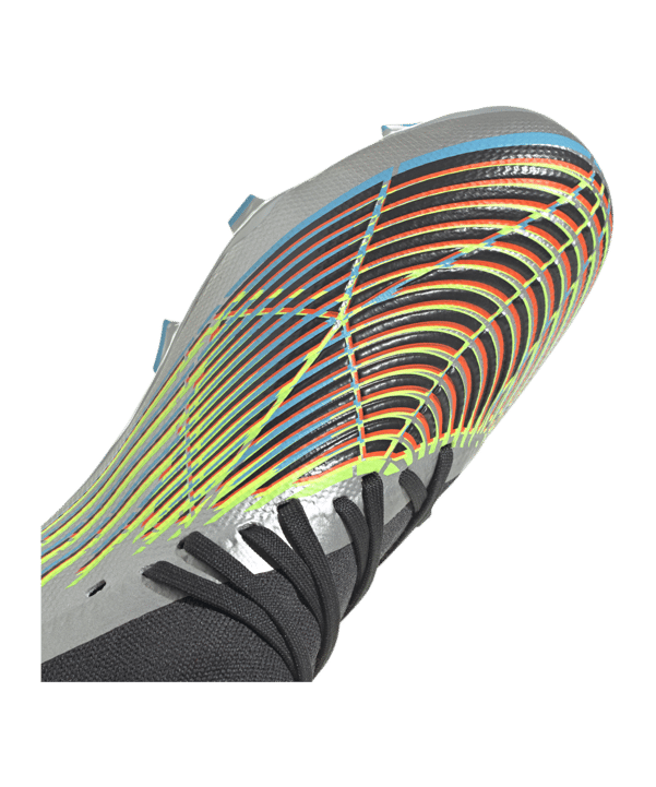 adidas Predator EDGE.3 FG Beyond Fast Silber Schwarz Grün - silber