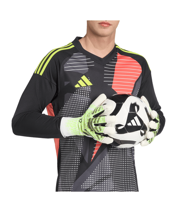 adidas Predator Pro Hybrid Torwarthandschuhe Radiant Blaze Grün