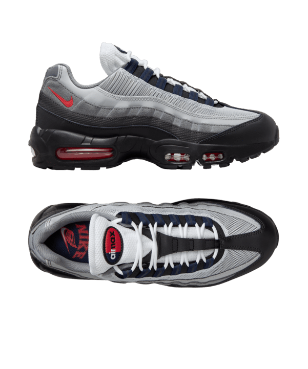 Nike Air Max 95 Schwarz Rot Grau F007 - schwarz