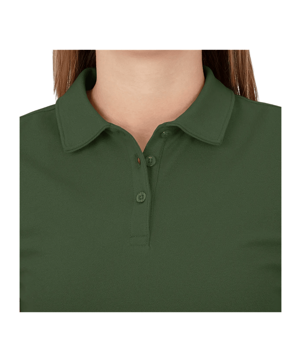 JAKO Organic Stretch Polo Shirt Damen Grün F240 - gruen