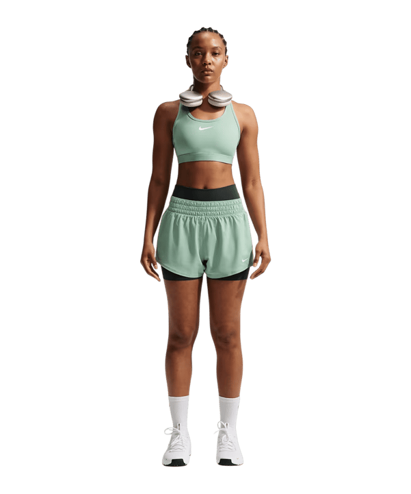 Nike Swoosh Medium Support Sport-BH Damen Grün F007