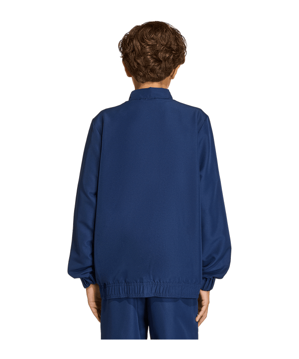 adidas Entrada 26 Präsentationsjacke Kids Dunkelblau - weiss