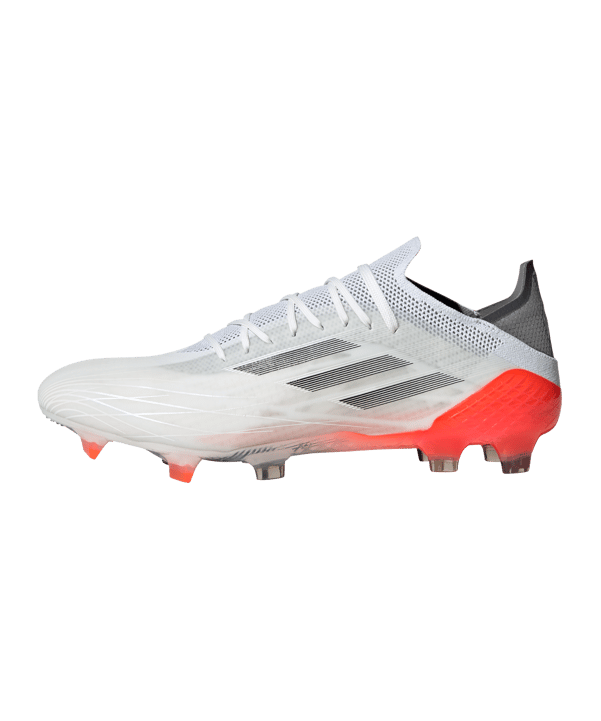 adidas X SPEEDFLOW.1 FG White Spark Weiss Grau Rot - weiss