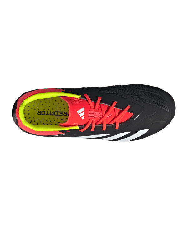 adidas Predator Elite FG Solar Energy Kids Schwarz Weiss Rot - schwarz