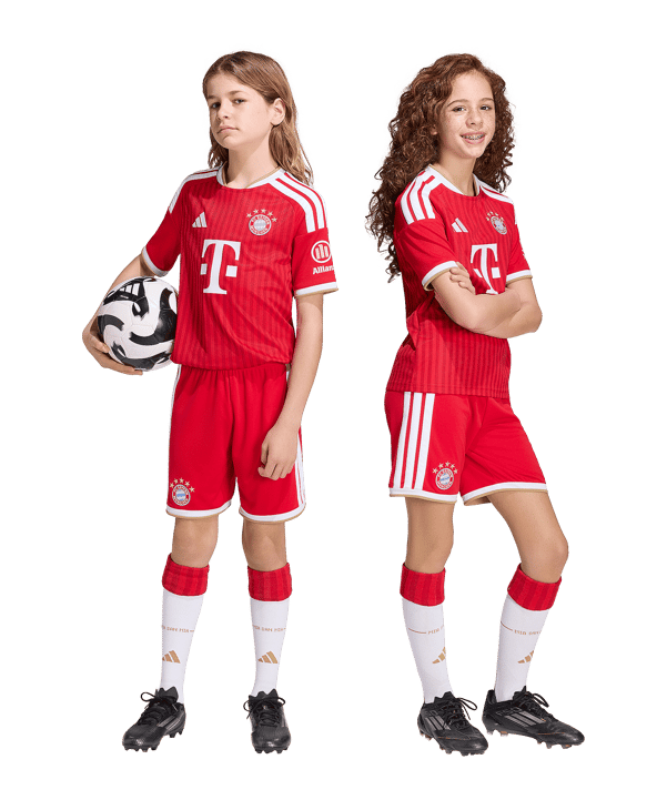 adidas FC Bayern München Short Home 2026/2027 Kids Rot - rot