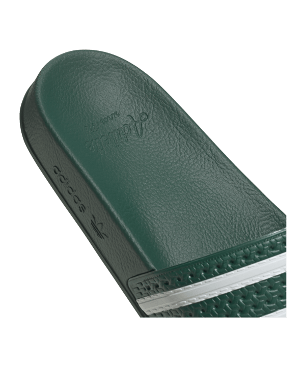 adidas Originals Adilette Badelatsche Grün Weiss - gruen
