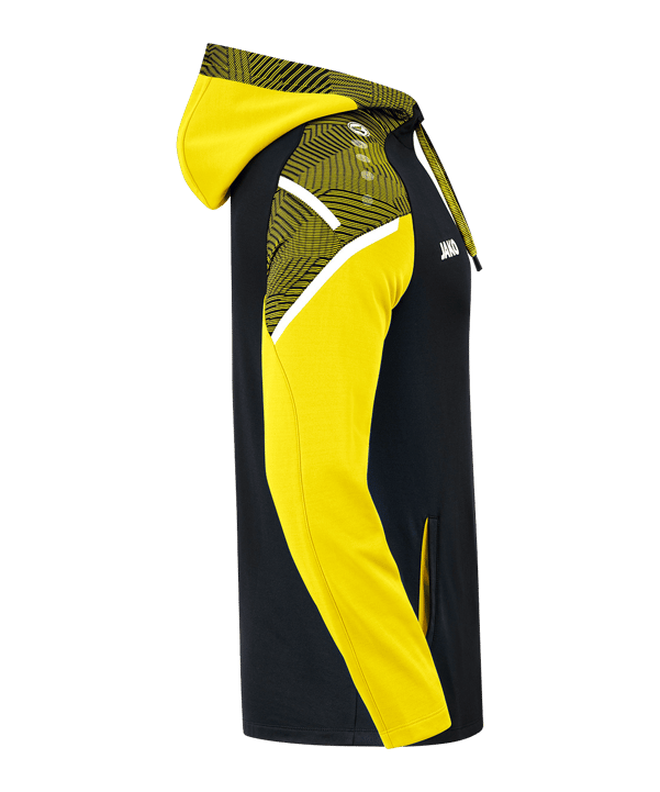 JAKO Performance Hoody Schwarz Gelb F808 - schwarz