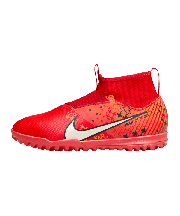 Nike Air Zoom Mercurial Superfly IX Academy TF Dream Speed 7 Kids Rot Weiss Orange F600 - rot