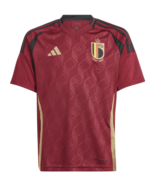 adidas Belgien Trikot Home EM 2024 Kids Rot - rot