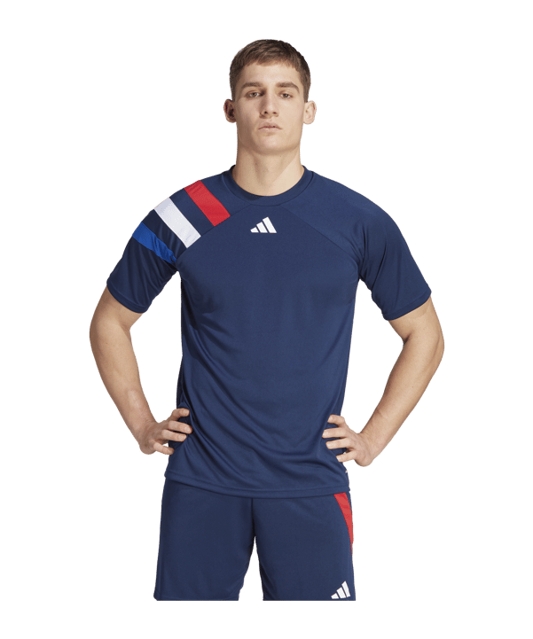 adidas Fortore 23 Trikot Blau Rot Weiss - blau