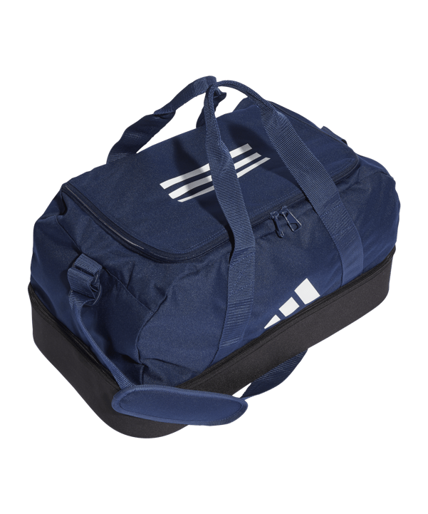 adidas Tiro League Duffel Bag Gr. S Blau Weiss - dunkelblau