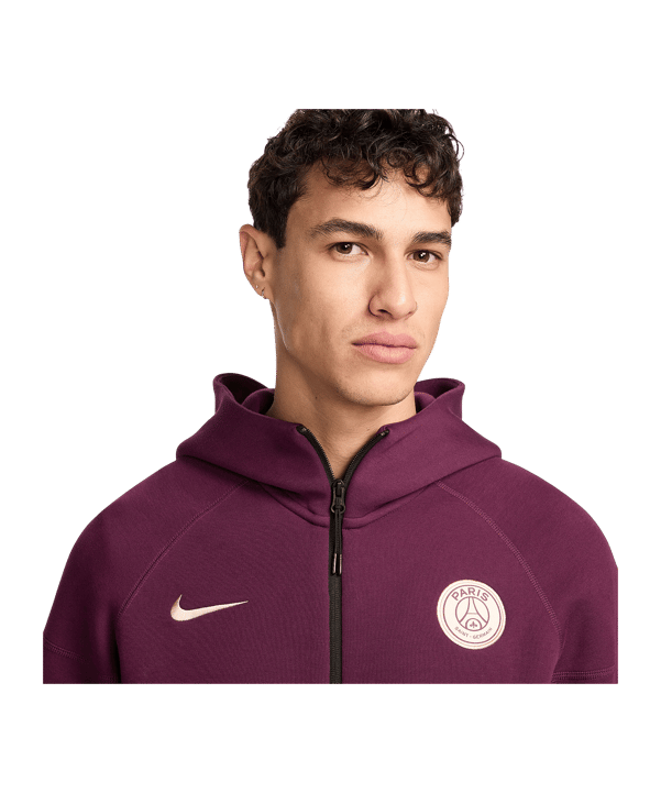 Nike Paris St. Germain Tech Fleece Hoody Rot F610 - rot