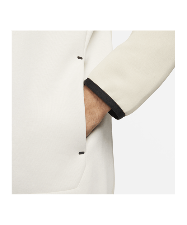 Nike Tech Fleece Kapuzenjacke Beige Weiss F206 - braun