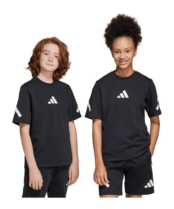 adidas Z.N.E. T-Shirt Kids Schwarz - schwarz