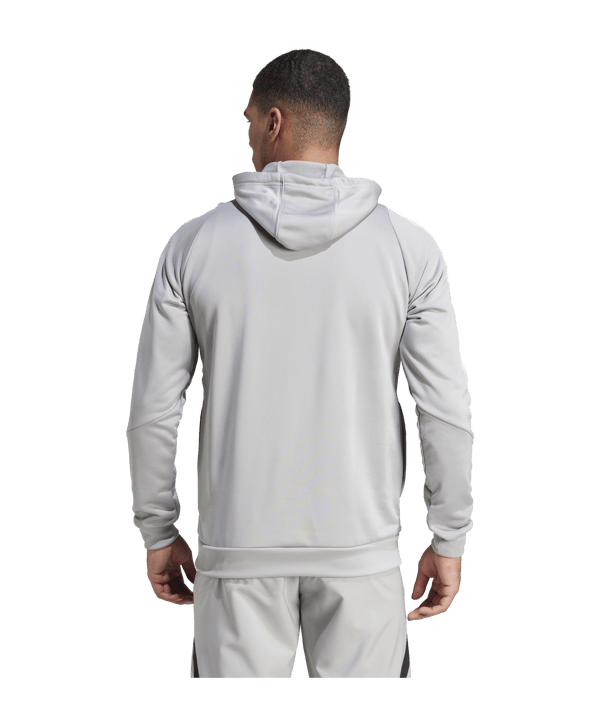 adidas Tiro 24 Training Hoody Grau Weiss - grau