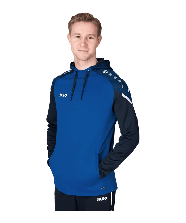 JAKO Sweatshirt à capuche Bleu C403 - bleu