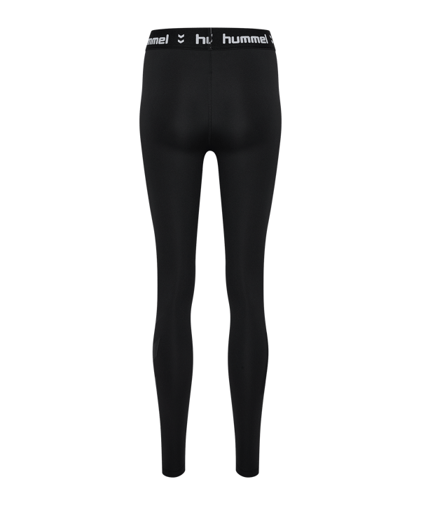 Hummel Pulse Mid Waist Tight Damen Schwarz F2001 - schwarz