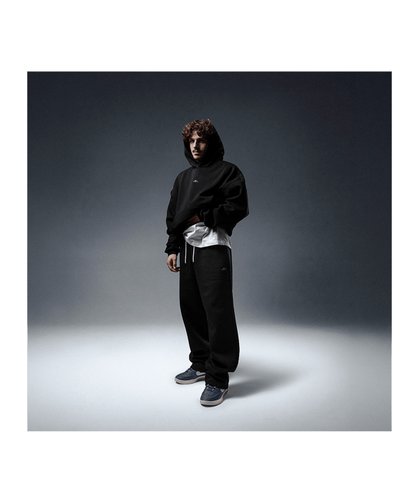 Nike Secondary Brushed Open Hem Hose Schwarz F010 - schwarz