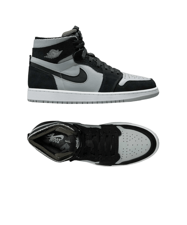 Jordan Air 1 Zoom CMFT Schwarz Weiss Grau F001 - schwarz