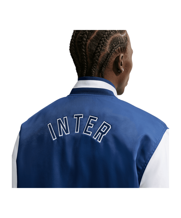 Nike Inter Mailand Satin Dugout Jacke Blau F492