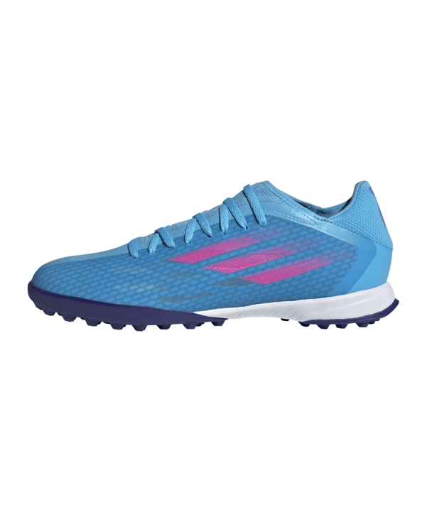 adidas X SPEEDFLOW.3 TF Sapphire Edge Blau Pink Weiss - blau