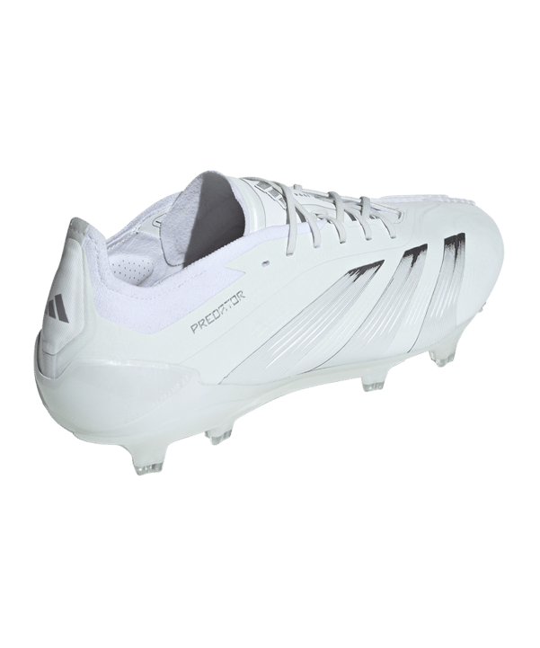 adidas Predator Elite FG Pearlized Weiss Silber Weiss - weiss
