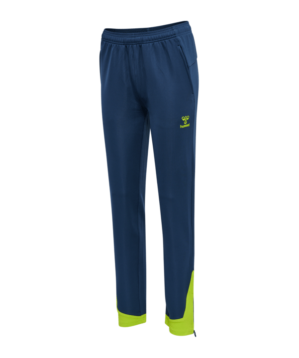 Hummel hmlLEAD Poly Trainingshose Damen Blau F7642 - blau