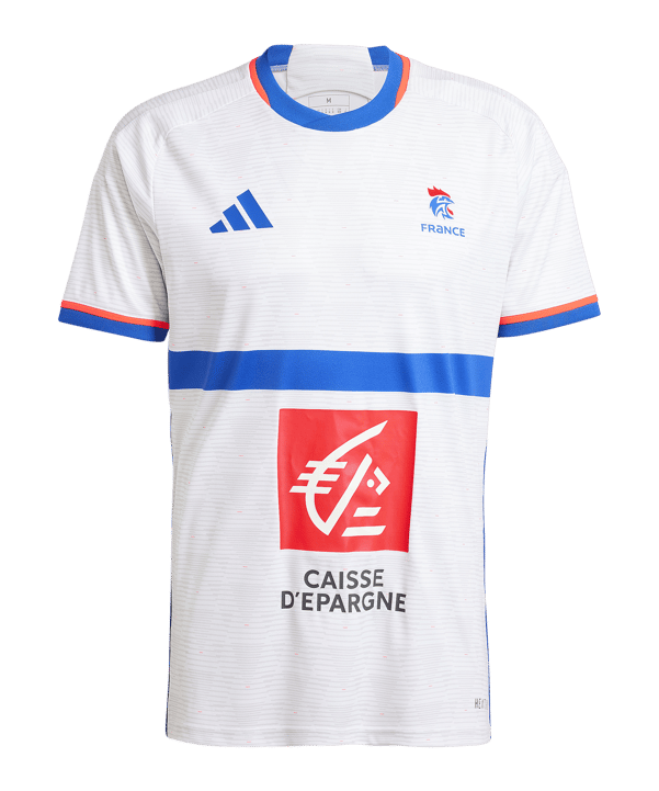 adidas Team France HB Trikot Weiss - weiss