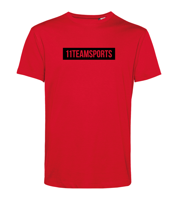 11teamsports Background T-Shirt Rot Schwarz - rot